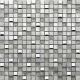 Aluminum white glass mix metal mosaic tile for kitchen backspalsh