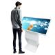 43 White Color Android 11.0 12.0 PC All In One Touch Screen Kiosk Podium for Exhibition