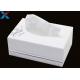 White Custom Acrylic Boxes , Acrylic Tissue Box For Office / Home ROHS Certificate