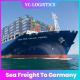 Door To Door LCL FCL Sea Freight To Germany 25 To 28 Working Days
