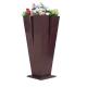 X Type Rose Gold Stainless Steel Plant Pots Cross Tall Vertical