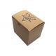 Drawer Style Deep Kraft Cardboard Boxes For Cookies Packaging Matt Lamination