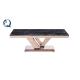0.2CBM 78kg Marble Top Center Table No Folded Rose Gold Legs