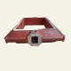 Red HT250 Mould Box Flask Pallet Car Grey Iron 1100X1000X300/300MM 860 KG