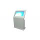White Stand Alone Windows Touch Screen Kiosk For Large Scale Shopping Malls