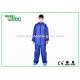 Non-Woven Disposable Coveralls Wihtout Hood And Feetcover For Factory And Hygienic Environment