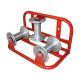1T Rated Load Electrical Cable Pulling Tools Tri - Roller Corner Cable Roller Assembly