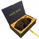 Customized Book Shape Black Magnetic Flip Cardboard Box For Hair Packaging
