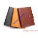 A5 foil stamping Leather 2015 summer hot selling luxury leather notebook