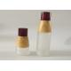 60ml 100ml 120ml Empty Cosmetic Bottles With Round Fat Plastic Cap White