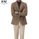 End Men's Plaid Woolen Suit Jacket Vintage Italian Winter Clothing Length Regular