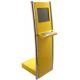 K2 Selfservice internet kiosk with stainless steel pole and metal keyboard