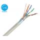 Outdoor LAN Network FTP CAT5E Cable With Steel Messenger Aerial