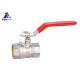 1/2 '' To 2 '' Threaded Ball Valve Steel Handle Body Nickel Plating Brass Ball