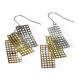 Lanciashow 925 Sterling Silver Earrings Gold Layered Jewelry