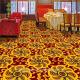 Cheaper yellow chrysanthemum pattern restaurant polypropylene carpet