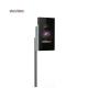 2300mm Stand Height Pole Mount Flag Street Light Poster With Hidden Lock