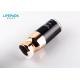 50ml Cosmetic Plastic Airless Bottle Cylinder With Rose Gold Collar