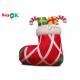 Commercial Red 210D Inflatable Stocking Socks With Candy
