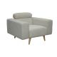 Gray 1 Seat Linen Fabric Sofa Simple Modern Living Room Sofa And Chair Sets