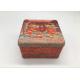 Metal Custom Square Biscuit Tin Box / Printed Gift Boxes 160×160×100mm