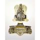 Angel Shaped Casket Ornaments , Metal Coffin Fittings 19#  In Gold Plating