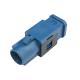 Blue Code C FAKRA RF Connector , Multimedia Coaxial FAKRA Connector