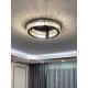 Modern Living Room Lamp Dining Room Led Ceiling Lamp Black Round Crystal Lamp(WH-CA-59)