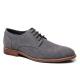 Suede Leather Flat Casual Shoes , Handmade Grey Mens Leather Driving Shoes