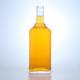 Screw Cap Square Spirit Glass Bottle for Whisky Vodka Tequila Gin Rum Customized Logo