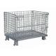1000 Pounds Collapsible Steel Mesh Containers , Welded Mesh Storage Containers