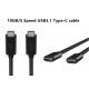 Customized Cell Phone Type C USB Cable White / Black / Colorful 10Gbps 5A 20V