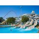 90 KW Power Spiral Water Slide For Thrilling Water Playground Equipment