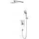 AT-AZ009 digital display #304 SS Ating thermostatic shower sets 2 function top Shower with hand shower 2018 hot sale