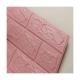 Pink PE Foam Wall Sticker 5mm Thickness 3D PE Foam Brick Wall Stickers