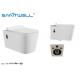 Elongated wall mounted toilet washdown wc basin CE certification