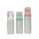 Customized Plastic Foam Pump Bottle 30ml 50ml 60ml 100ml 150ml 200ml White PET Facial Cleanser Mousse Foam Pump Bo