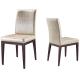 YLX-8019 Steel Wood Paper Tube with Light Gray PU Leather Dining Chair