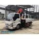 ISUZU N Series Cargo Crane Truck 4X2 3ton Lifting 4500mm Wheelbase