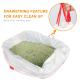 0.013-0.015mm Kitty Litter Box Liners , Large Drawstring Cat Litter Box Bags