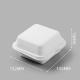 155mm Eco Friendly Square Bagasse Lunch Box Food Container For Restaurant
