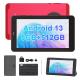 C Idea Android 13 Tablets With SIM Wifi 7 Inch Touch Screen Tablet CM518 Pro Red