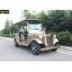 4 Seater Battery Powered Classic Car Golf Carts Champagne Color , 80-100 Km Driving Mileage