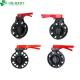 Water Supply Flange Connection PVC Butterfly Valve with Manual Driving Mode