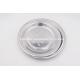 25cm Stainless steel round shape serving tray dinner plate for hotel multifunction mirrored finish food tray