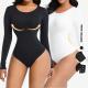 High Waist Seamless Slimming One Piece Long Sleeve Shapewear for Women Thick Shapers