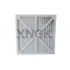 Cardboard Paper Frame Synthetic Pleat G4 Air Filter Flat Type With Surface Coated Metal Mesh