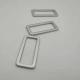 Rectangle 18.5mm Plastic Tri Glide Buckle D Ring Loops For Webbing Strap