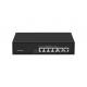 6 Port POE Network Switch 48V With 100Mbps Ports IEEE 802.3 Af/at Network Switch