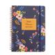 Colorful Weekly Planner Notepad Hard Cover Gold Spiral Notebook For School Inner Pages 73 Sheets